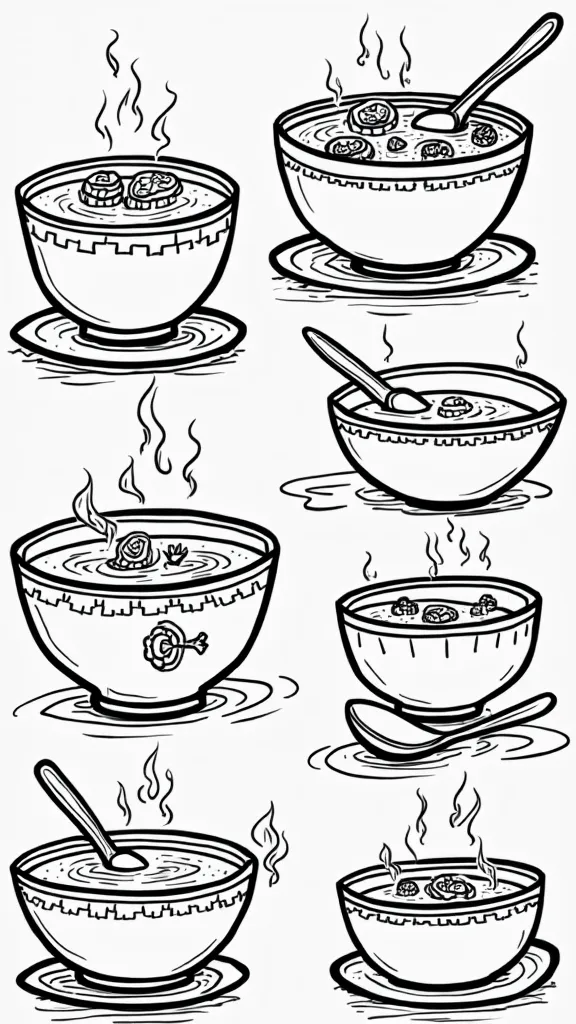 coloring pages soup